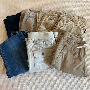 Boys Size 8 School Shorts Uniform & 1Jeans Mixed Brands Old Navy 7 Piece Bundle